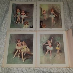 Vintage 9x11 Children's Ballet Prints